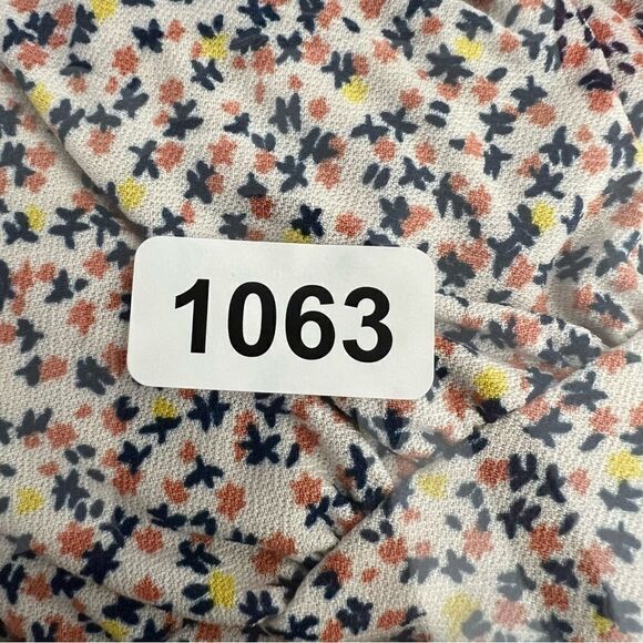 Monteau women’s size small floral, sleeveless blouse, mini dress with ruffles - Picture 5 of 5